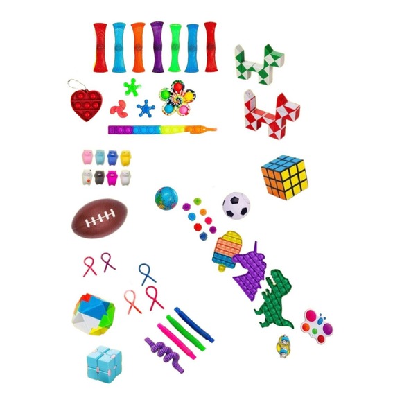 60 PCS Fidget Toys Set, Sensory Toys Pack for Stress Relief and Anti-Anxiety - Picture 2 of 5